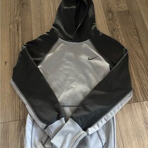 Women’s Nike Two-Tone Gray Hoodie XS